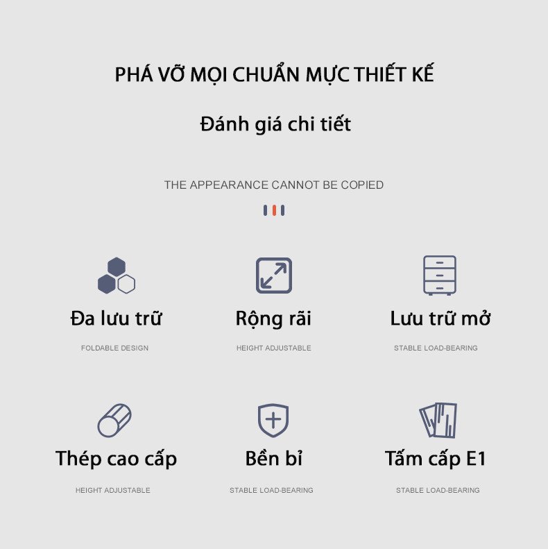 Bàn học sinh chân kim loại kết hợp tủ lưu trữ