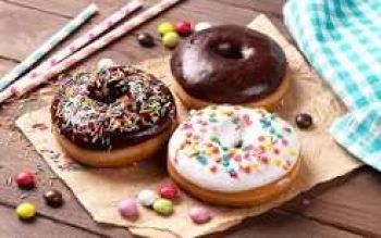 Bánh DONUTS Chiên 4 Màu video clip Cách Làm Donuts Rán làm bánh bằng chảo